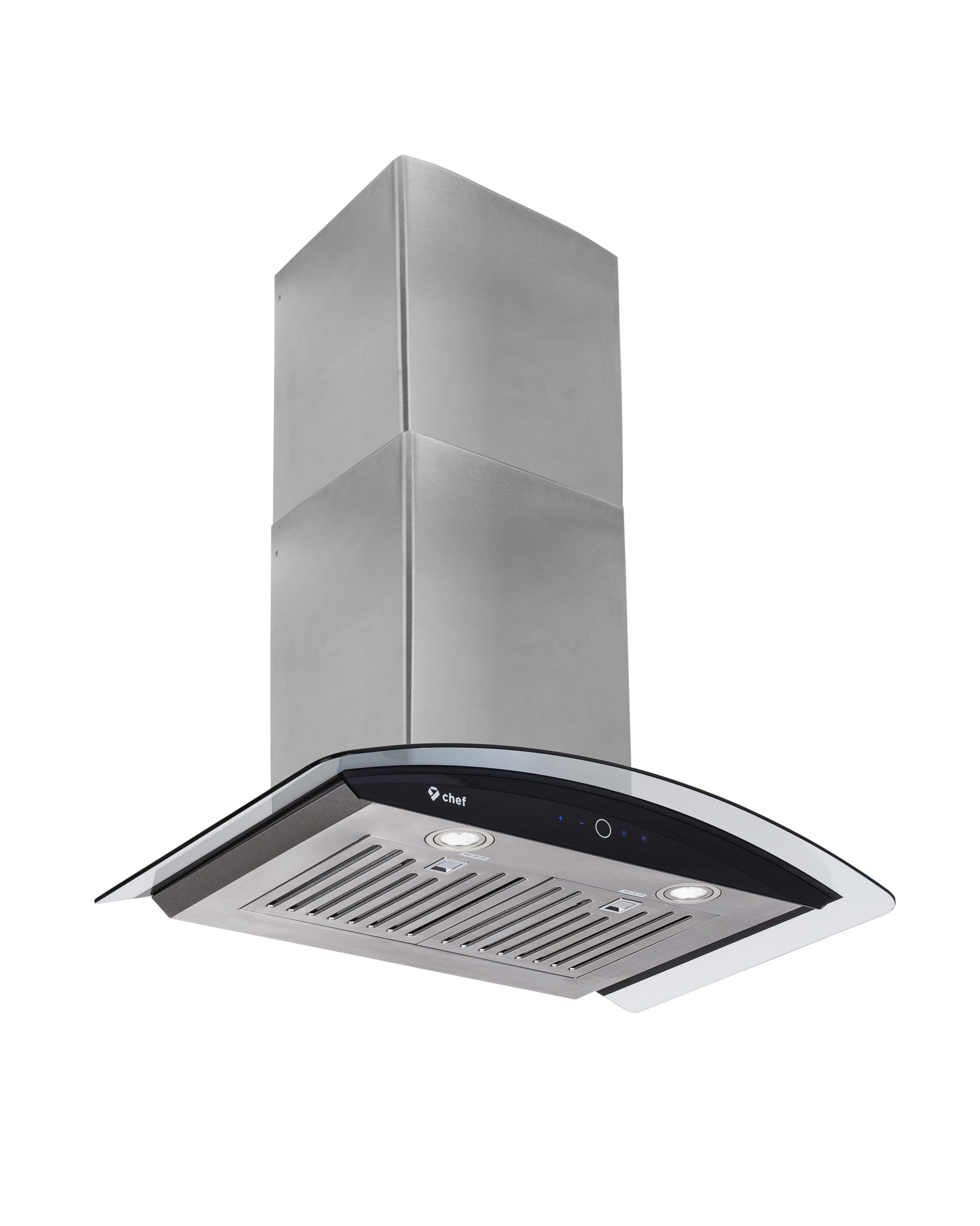 Chef Wm 639 Wall Mounted Range Hood Tempered Glass And Stainless Steel Contemporary Design W 900 Cfm Dishwasher Safe Baffle Filters 3 Speed inside size 3648 X 4560