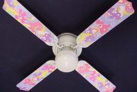 Childrens Care Bears 42in Ceiling Fan Light Kit within size 1001 X 1335