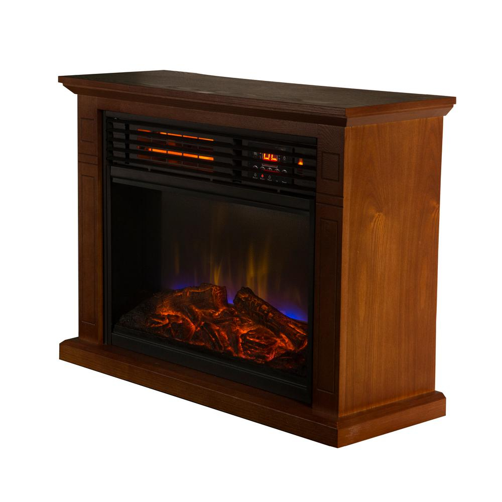 Comfort Glow 4600 Btu Mobile Quartz Electric Fireplace With Real Flame Technology with regard to size 1000 X 1000
