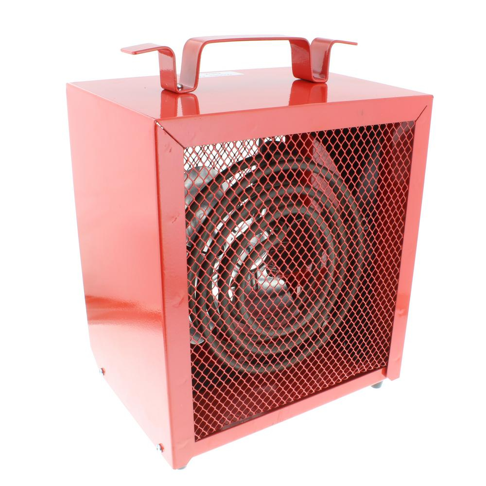 Comfort Zone 17066 Btu Portable Industrial Fan Forced Heater Furnace With Adjustable Thermostat In Red inside measurements 1000 X 1000