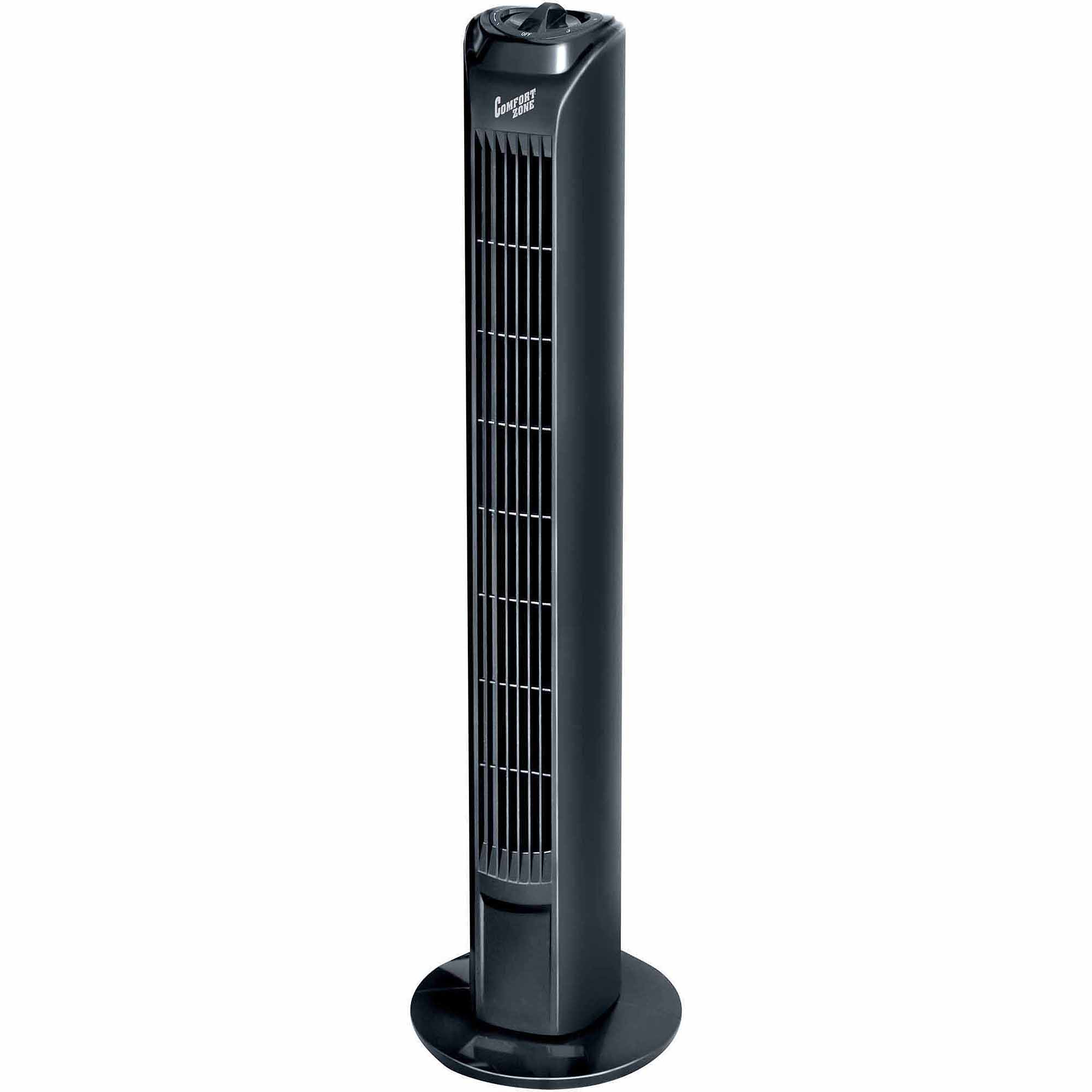 Comfort Zone 31 3 Speed Tower Oscillating Fan Black Walmart for sizing 2000 X 2000