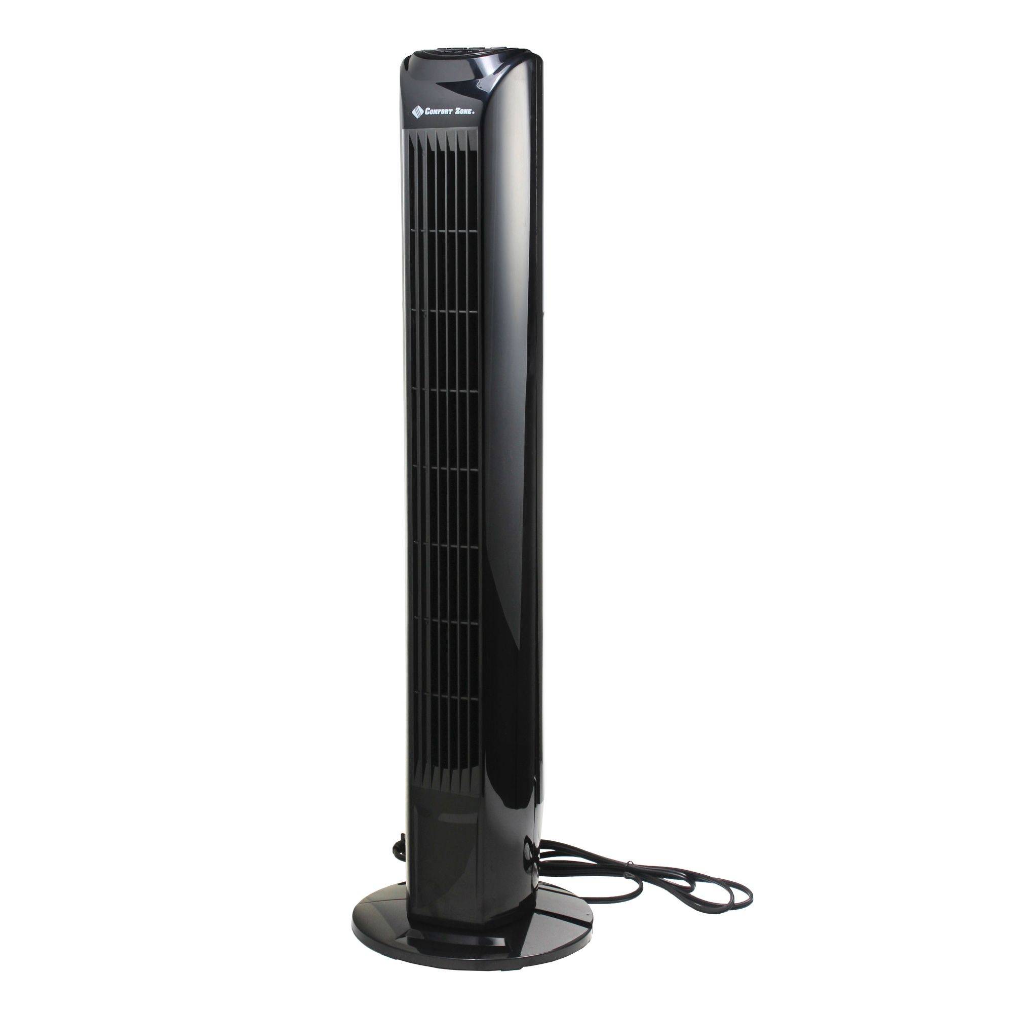 Comfort Zone Cztfr1bk Oscillating 31 Inch 3 Speed Tower Fan in proportions 2000 X 2000