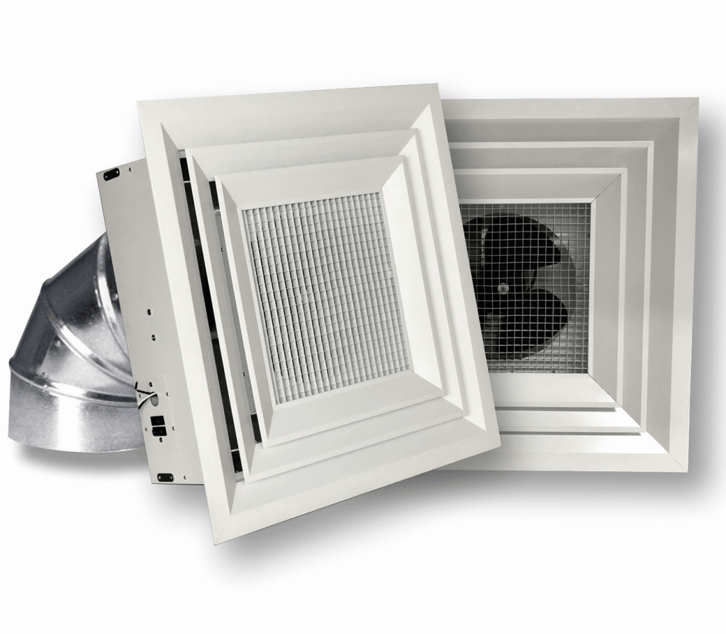 Commercial Destratification Fans For Grid Ceilings Flush regarding sizing 1024 X 895