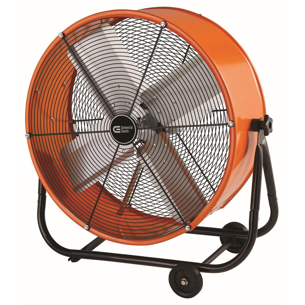 Commercial Electric 24 In Heavy Duty 2 Speed Direct Drive Tilt Drum Fan with sizing 1000 X 1000