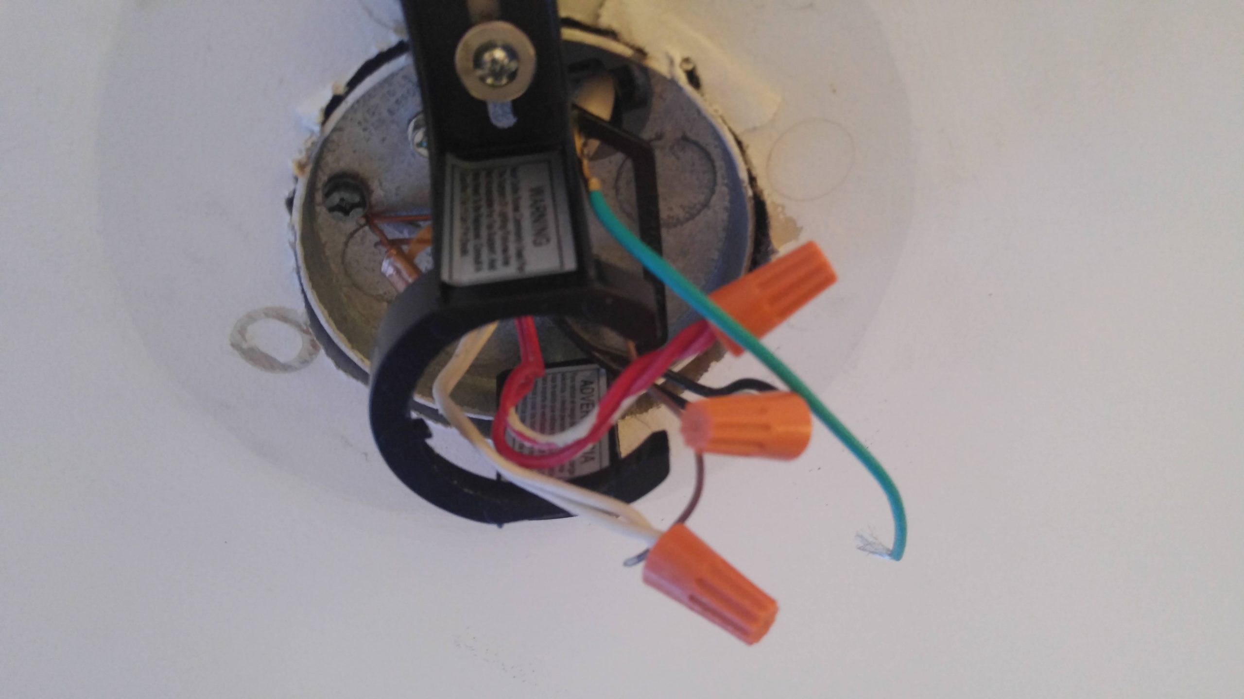 Confused Wires Coming From Ceiling Outlet Box Home for size 5312 X 2988