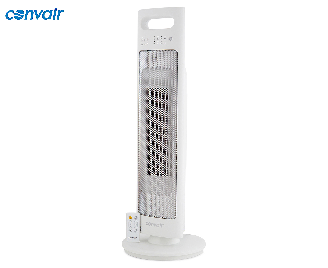 Convair 2400w Ceramic Tower Heater White in measurements 1320 X 1080