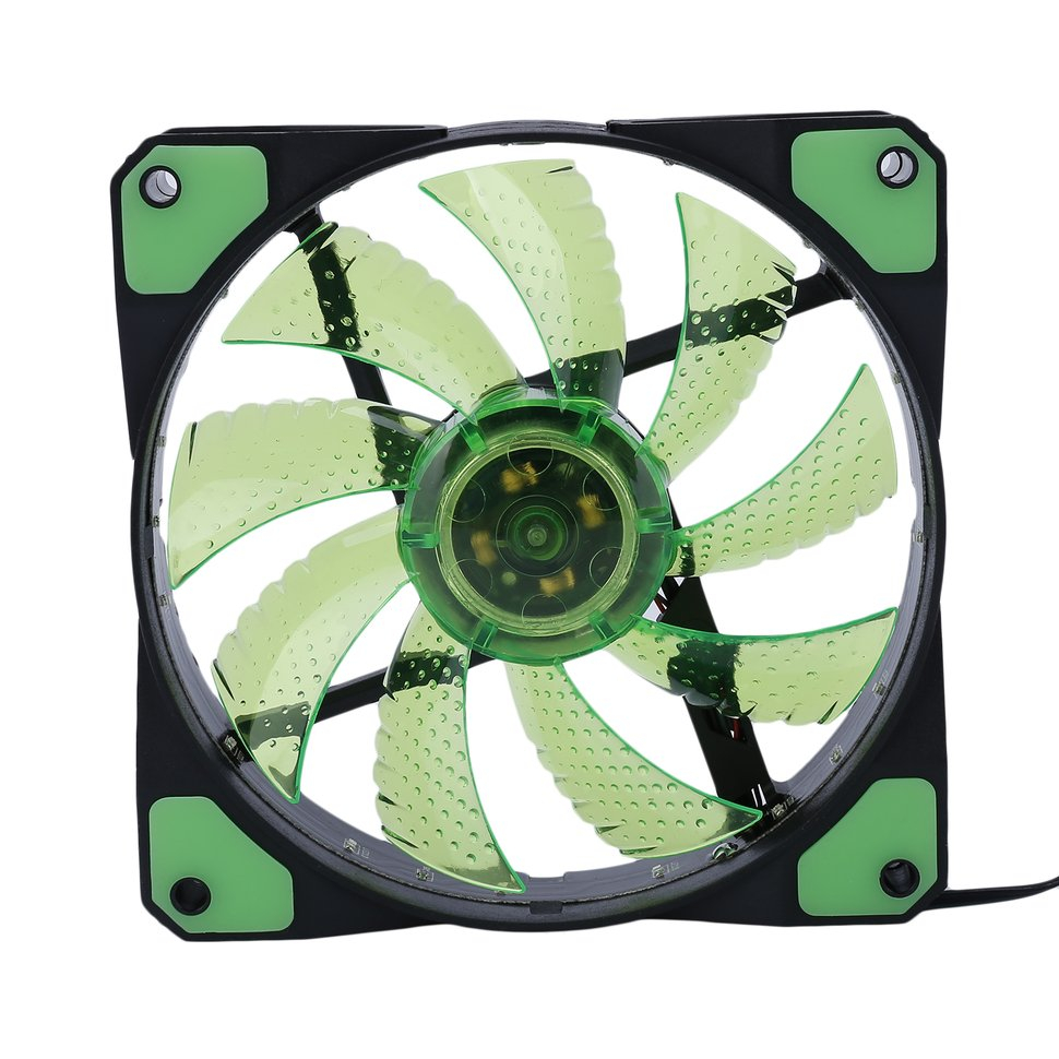 Cooling Fan 120mm Led Ultra Silent Computer Pc Case Fan 15 Leds 12v With Rubber Quiet Molex Connector Easy Installed Fan Cooler within dimensions 970 X 970