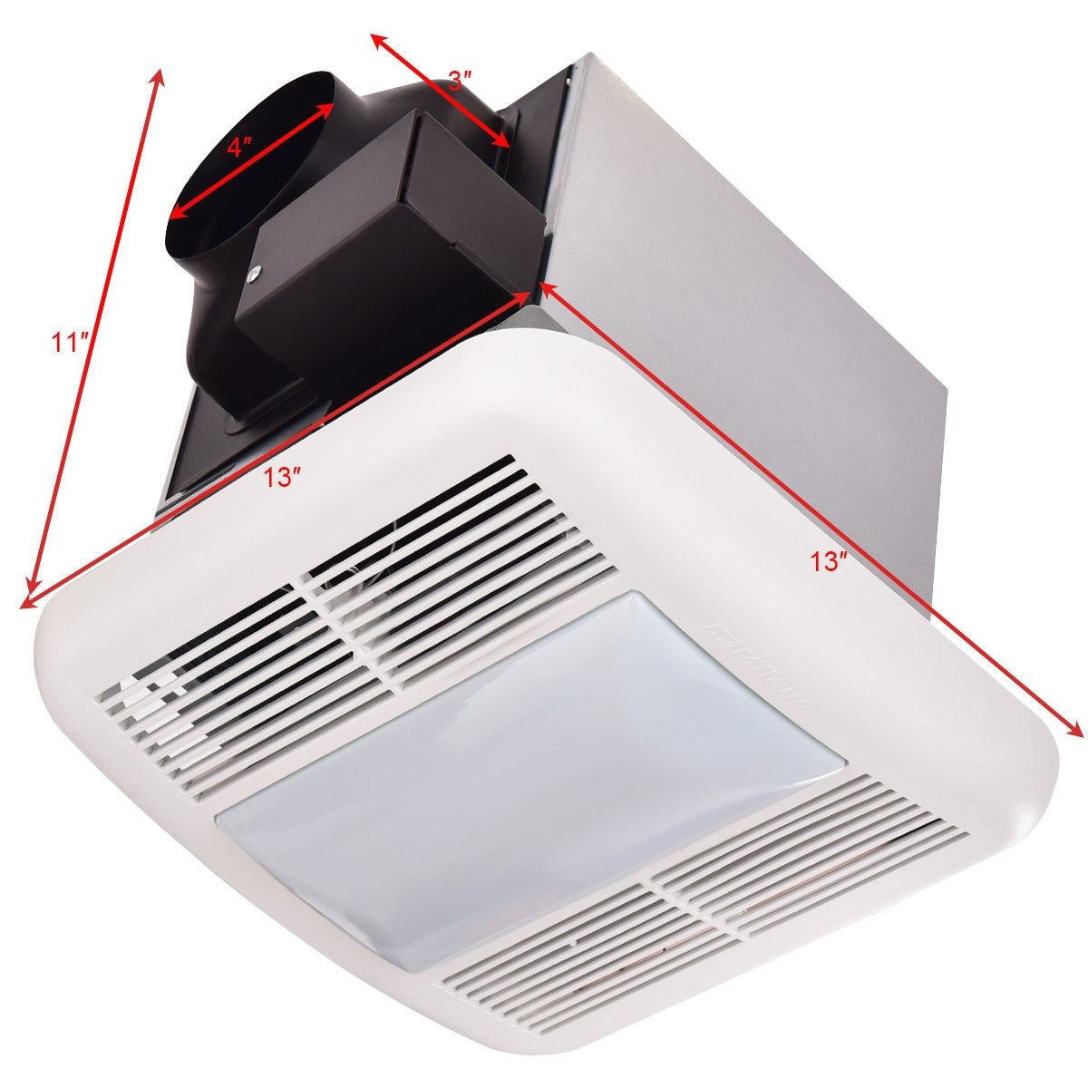 Costway Bathroom 80 Cfm Ceiling Wall Mounted Exhaust Fan Light Air Ventilation 08 Sones As Pic pertaining to proportions 1200 X 1200