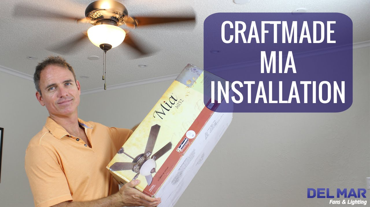 Craftmade Mia Ceiling Fan Installation with regard to size 1280 X 717