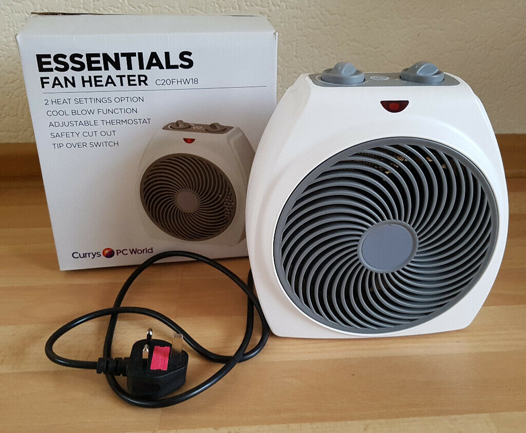 Currys Essentials C20fhw18 Portable Hot Cool Fan Heater White Box In Kirkcaldy Fife Gumtree pertaining to measurements 1024 X 844