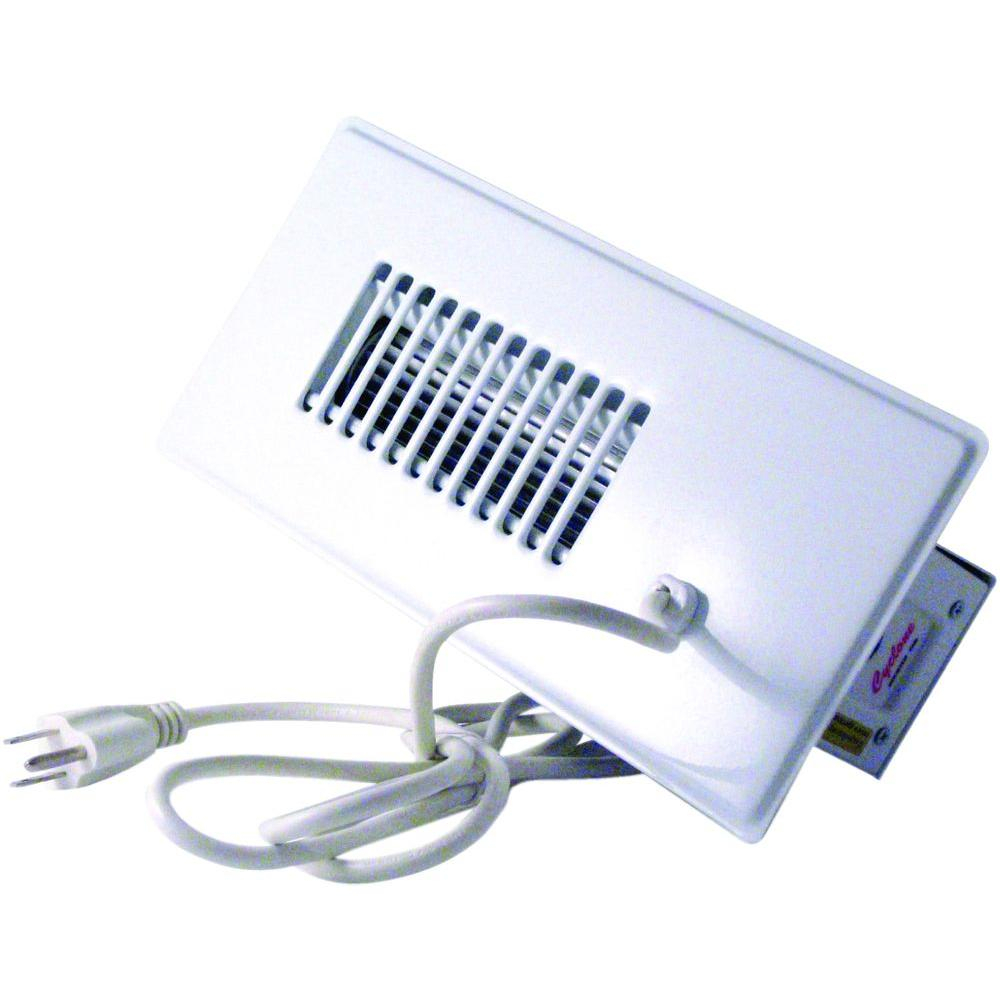 Cyclone Booster Fan Plus With Built In Thermostat In White for dimensions 1000 X 1000