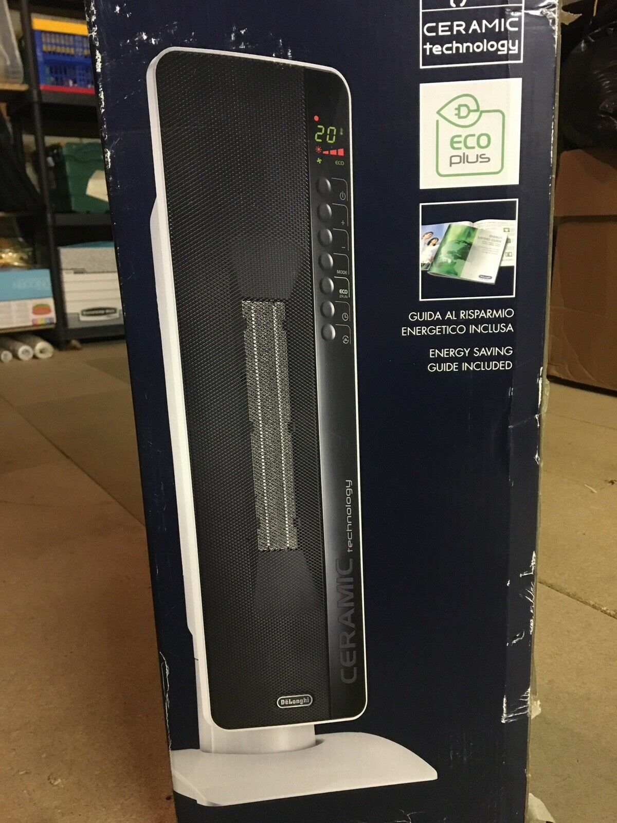 Delonghi Tch8093er Oscillating Ceramic Tower Heater With Timer And Remote throughout measurements 1200 X 1600