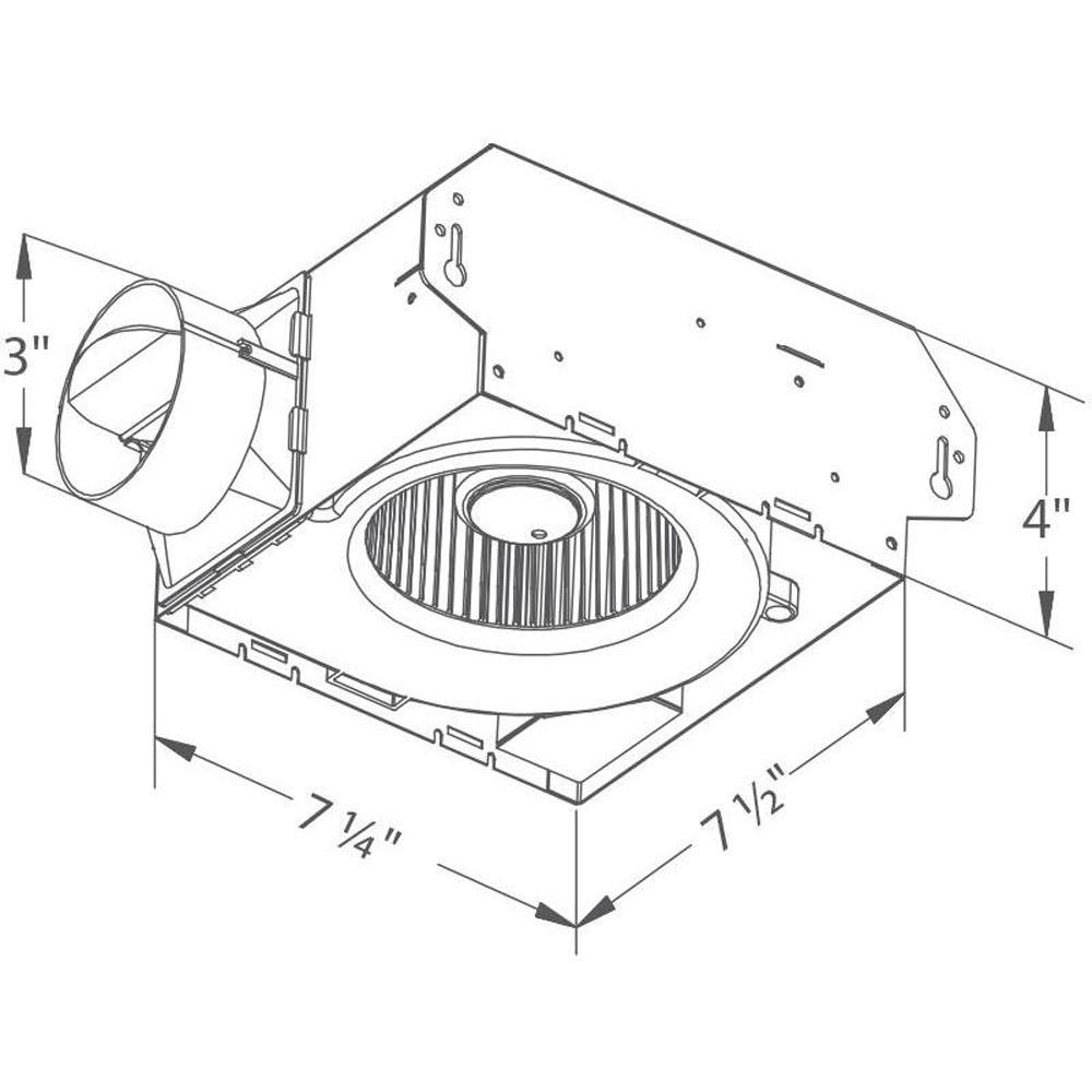 Delta Breez Slim Series 50 Cfm Wall Or Ceiling Bathroom Exhaust Fan Energy Star with regard to measurements 1000 X 1000