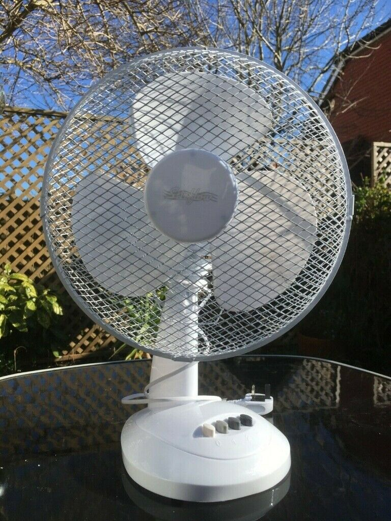 Desk Fan White 12 Inches 30cm 40w In Southwick East Sussex Gumtree within dimensions 768 X 1024