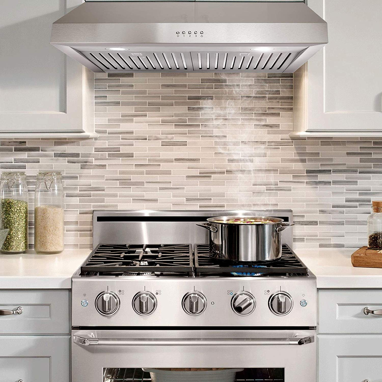 Details About 30 Under Cabinet Range Hood 500 Cfm 3 Speed Exhaust Fan Kitchen Over Stove Vent within sizing 1500 X 1500