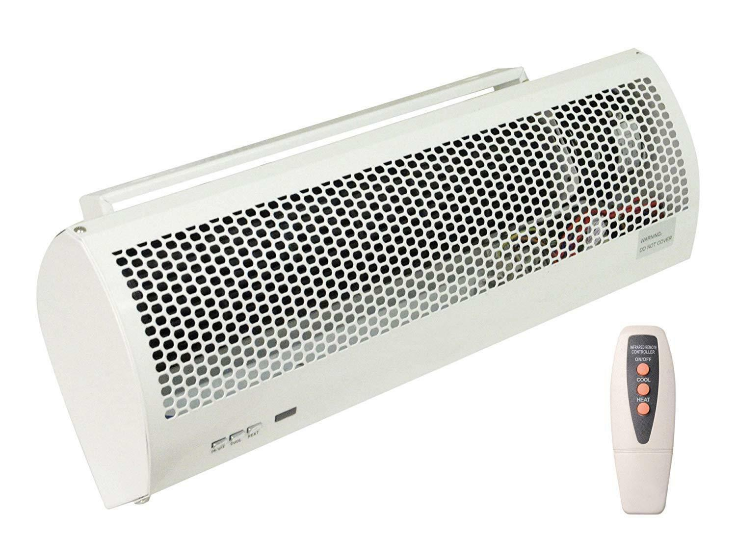 Details About 3kw Elite Air Curtain Over Door Wall Fan Heater Indoor Warm throughout sizing 1500 X 1093