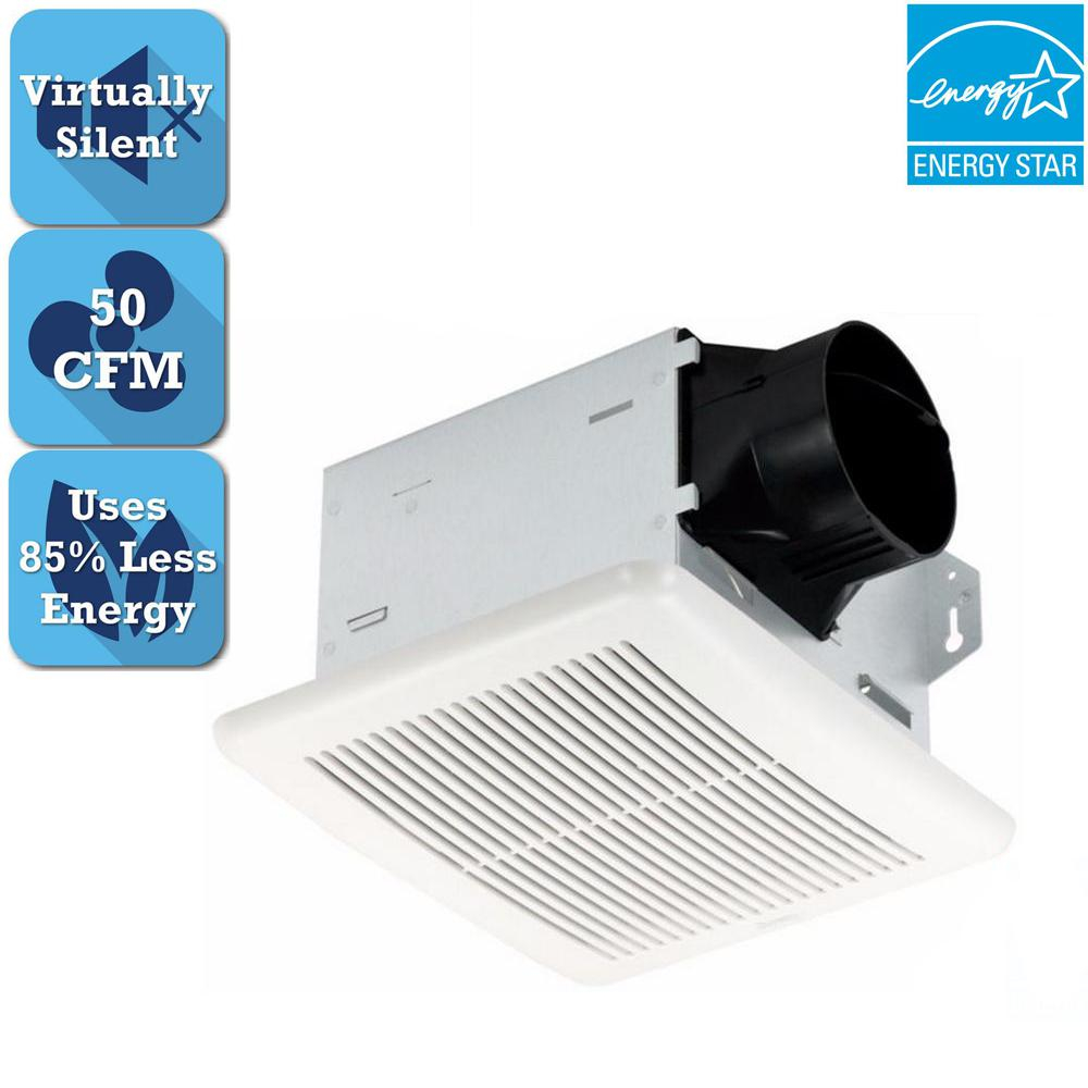 Details About 50 Cfm Bathroom Ceiling Exhaust Fan Wall Mounted Replaceable Led Light Quiet New throughout proportions 1000 X 1000