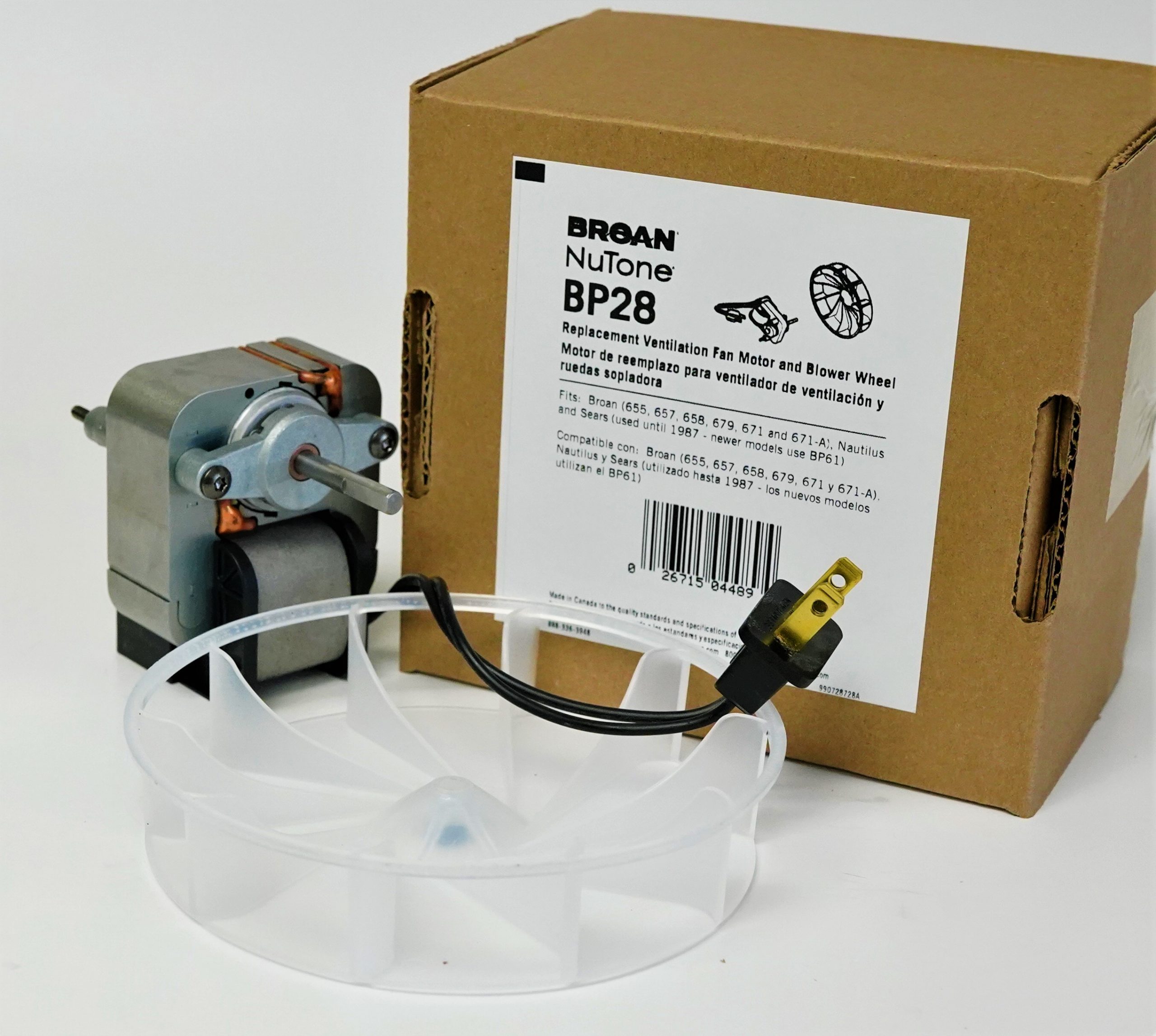 Details About Bp28 Broan Nautilus Vent Fan Motor For 70 Cfm Models 655 657 658 679 671 671a pertaining to sizing 2707 X 2427