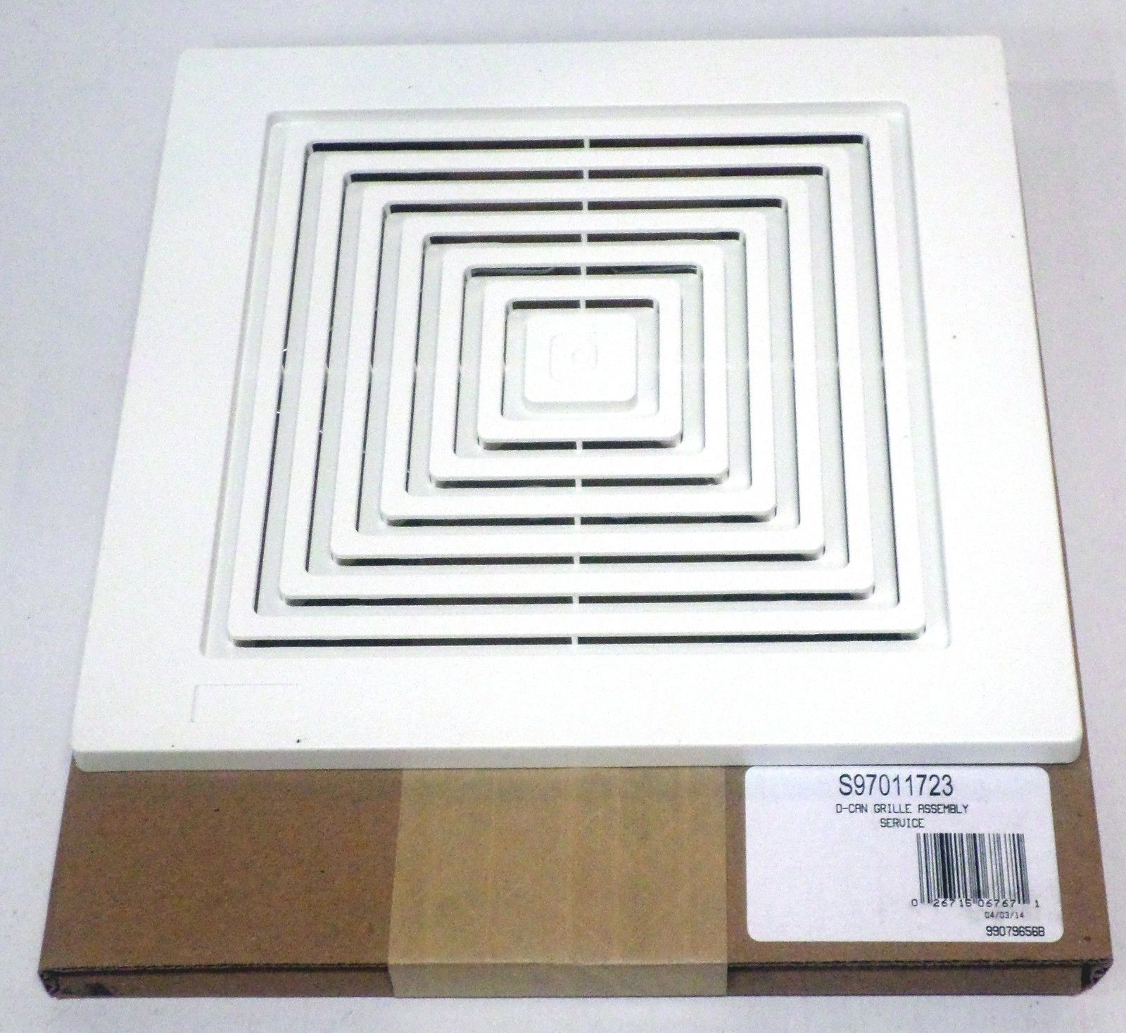 Details About Broan Nutone 97011723 Bath Bathroom Ceiling Fan Grille Grill Cover Plastic White regarding size 1600 X 1468