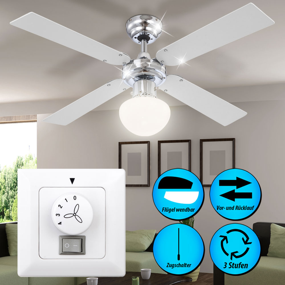 Details About Ceiling Fan Light And Pull Switch Lamp Lighting Kitchen Set Incl Wall Switch intended for measurements 1000 X 1000