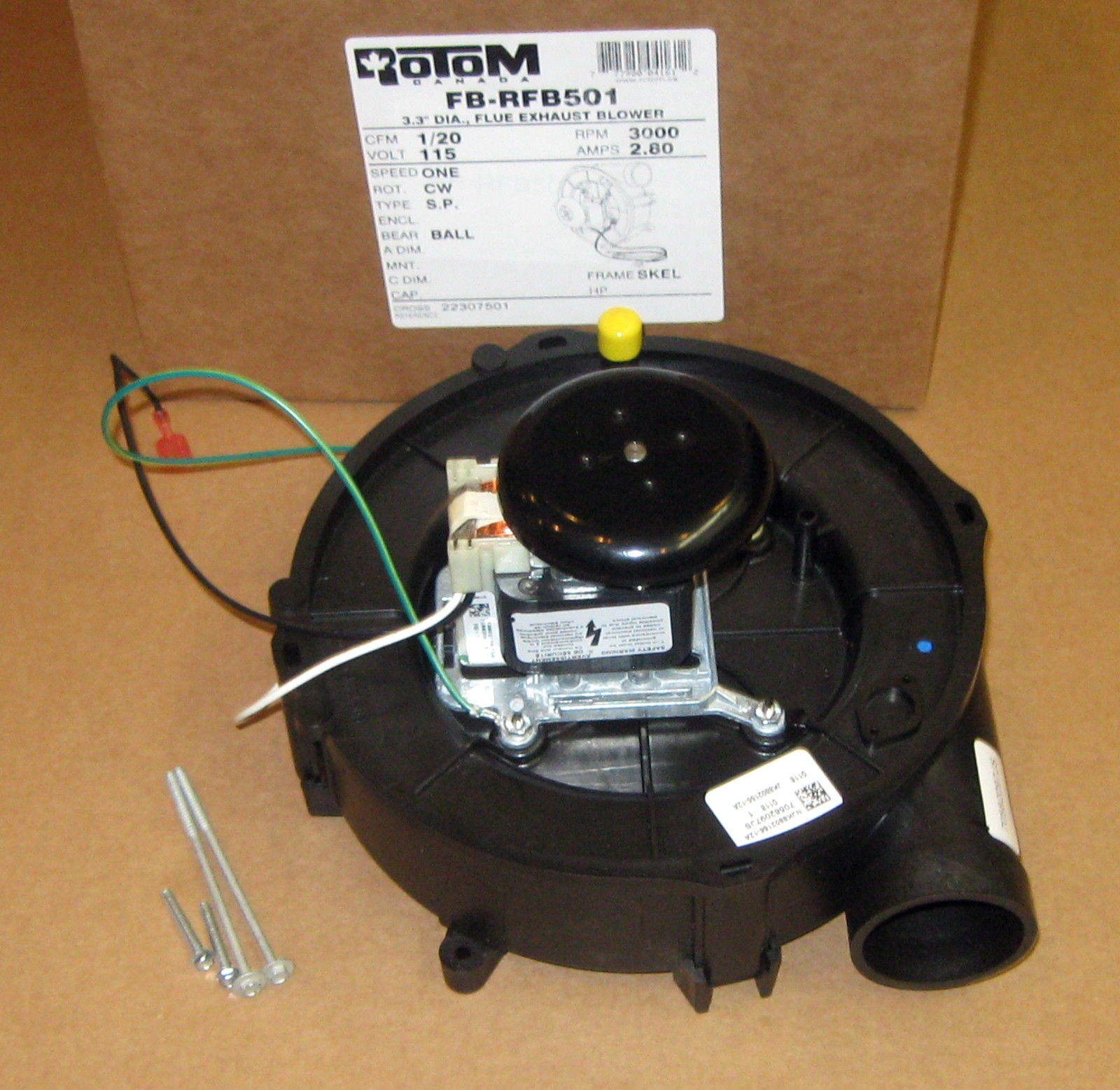 Details About Draft Inducer Furnace Blower Motor For Goodman 223075 01 119384 00 Rotom Rfb501 pertaining to proportions 1600 X 1558