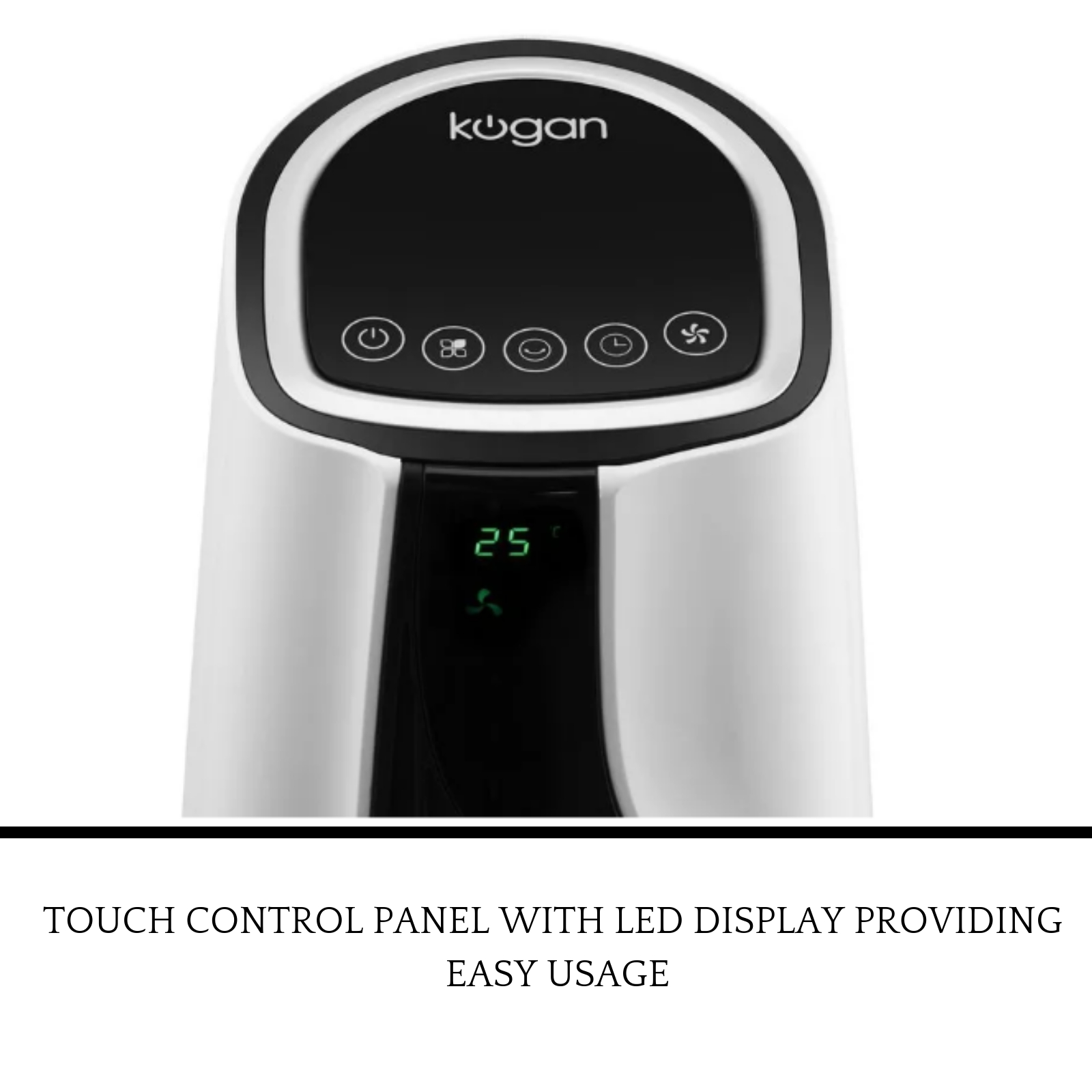 Details About Kogan Clear Cool Tower Fan New Portable Oscillating Touch Fan Wremote Control intended for dimensions 1600 X 1600
