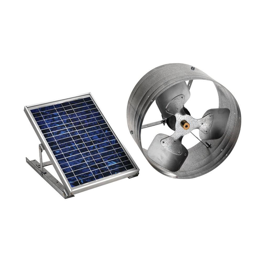 Details About Master Flow 500 Cfm Solar Powered Gable Mount Exhaust Fan Ventilator Vent Home with proportions 1000 X 1000