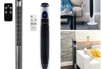 Details About Oscillating Tower Fan W Remote Control 4347 Timer 50w Slim Cooling 3 Speeds inside proportions 1200 X 1200
