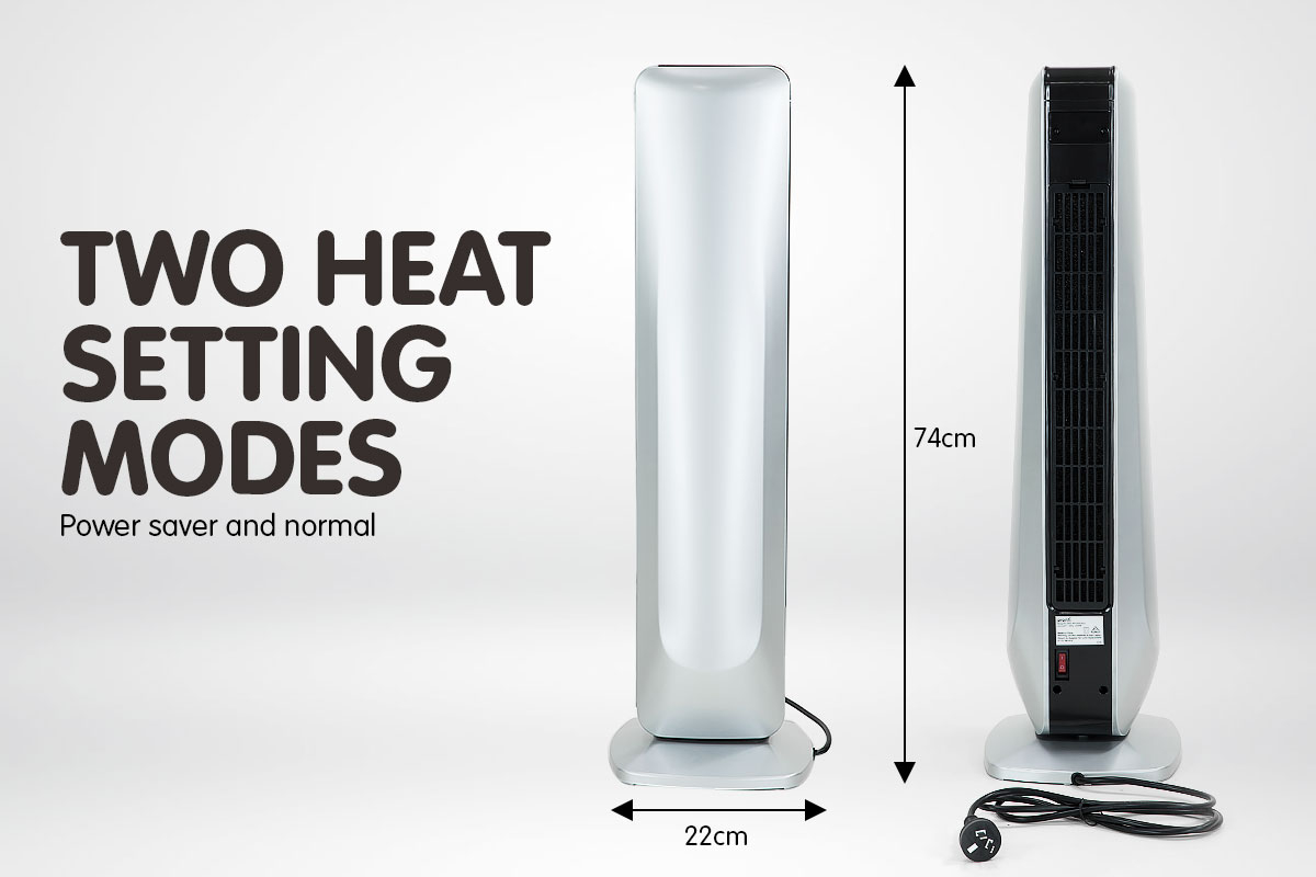 Details About Pronti Electric Heater Remote Control Pronti Fan Ceramic Tower Portable inside dimensions 1200 X 800