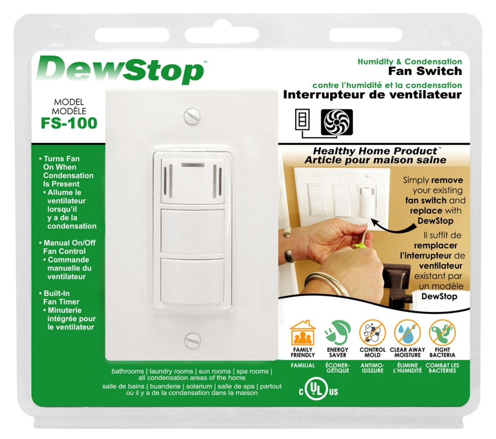 Dew Stop Humidity Sensing Fan Switch within measurements 1000 X 885