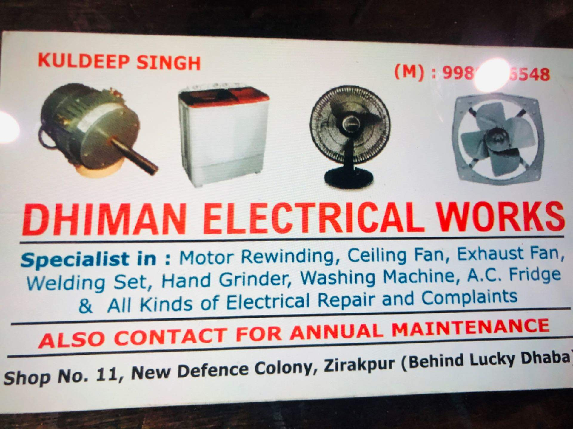 Dhiman Electrical Works Zirakpur Ho Electrical Shops In inside dimensions 1920 X 1440