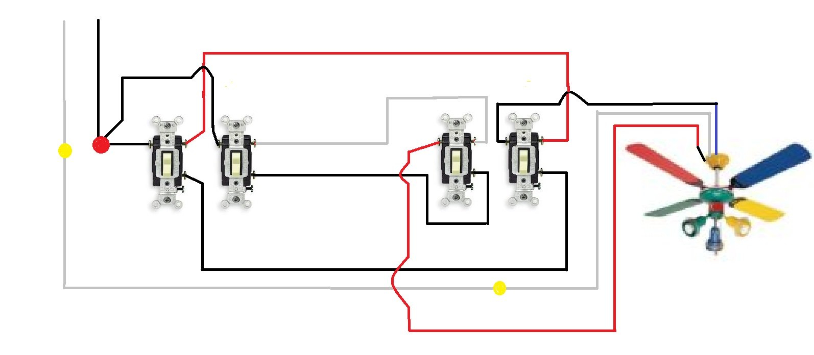Diagram 3 Way Switch Wiring Diagram For Wiring 2 Fans Full for sizing 1594 X 696