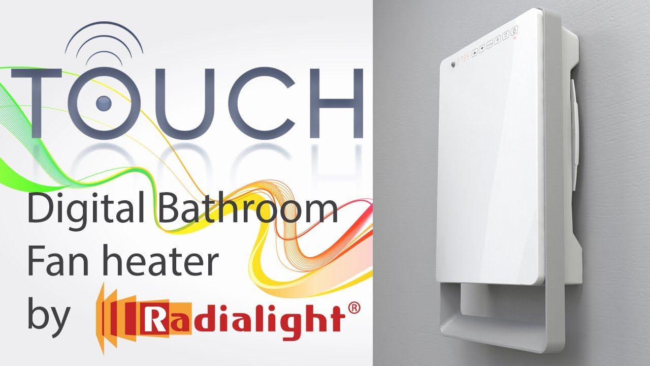 Digital Bathroom Fan Heater Touch Ermete Giudici Spa within proportions 1280 X 720