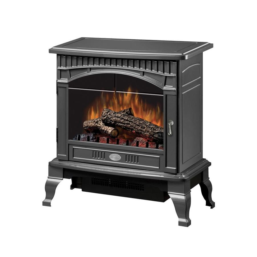 Dimplex 25 In W 4915 Btu Pewter Wood Fan Forced Electric Stove With Remote Control throughout measurements 900 X 900