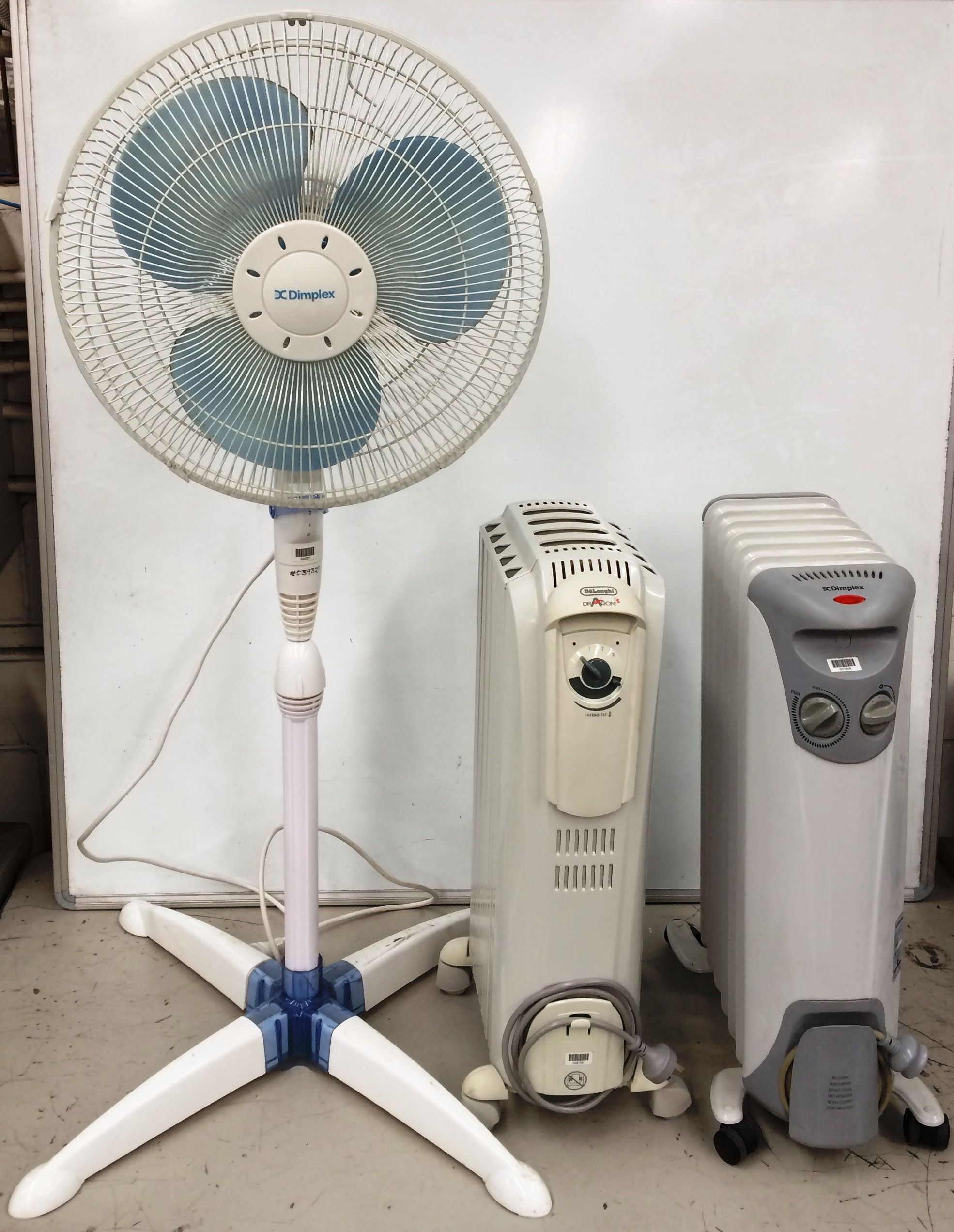 Dimplex Pedestal Fan And 2 Column Heaters with proportions 1970 X 2543