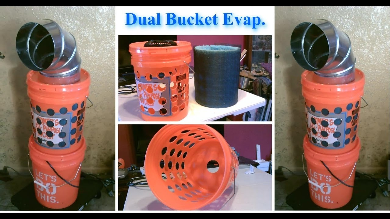 Diy Evap Air Cooler Dual Bucket Evap Cooling Tower Awesome Air Cooler Can Be Solar Powered with regard to measurements 1280 X 720