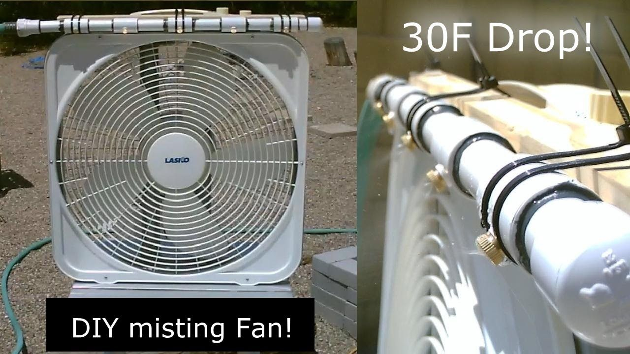 Diy Evap Cooling Fan Homemade Misting Style Evap Air throughout size 1280 X 720