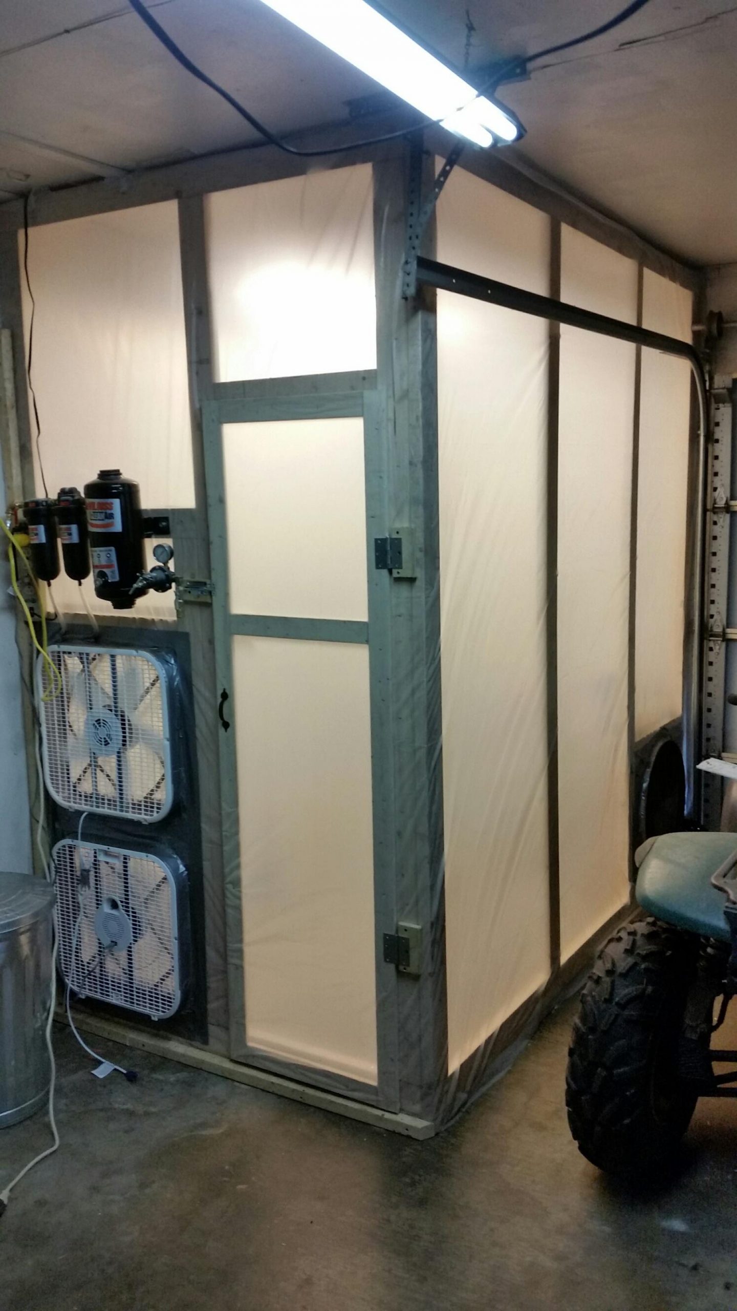 Diy Garage Size Paint Booth K2forums pertaining to dimensions 1494 X 2656