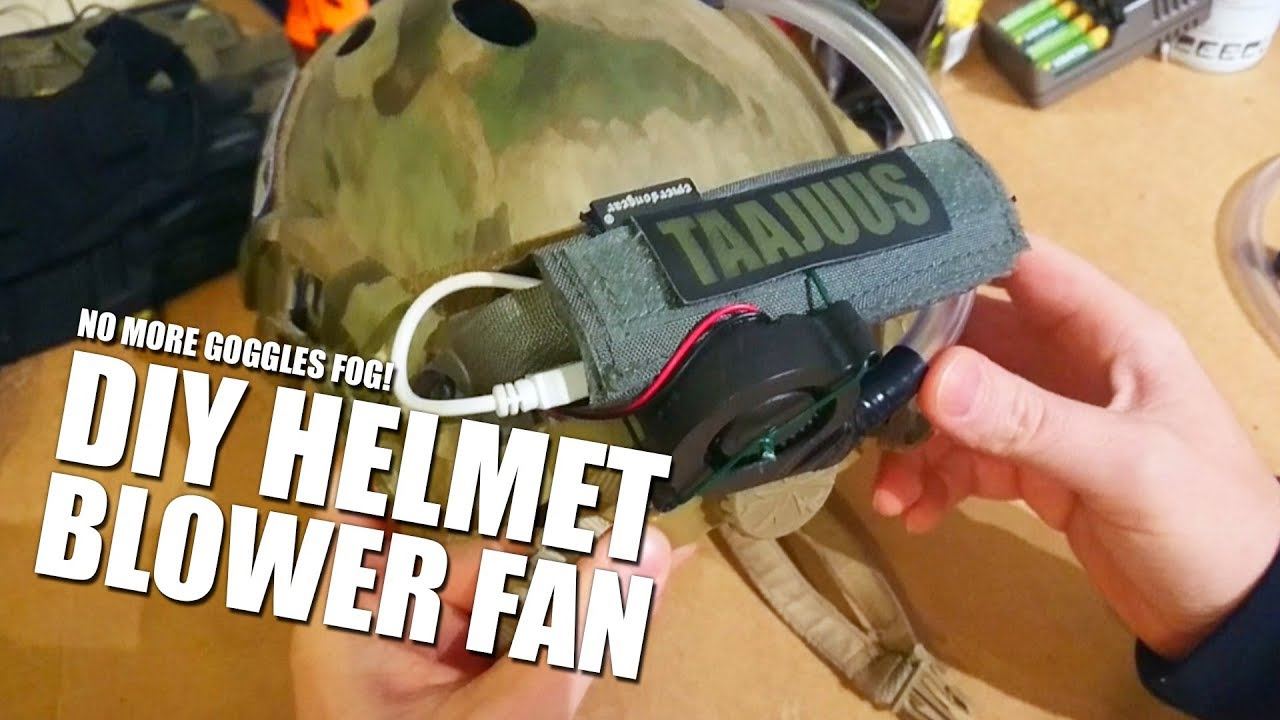 Diy Helmet Blower Fan Taajuus Airsoft intended for size 1280 X 720