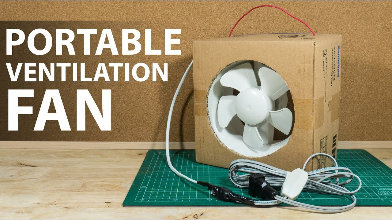 Diy Portable Ventilation Fan From Its Box for measurements 1280 X 720