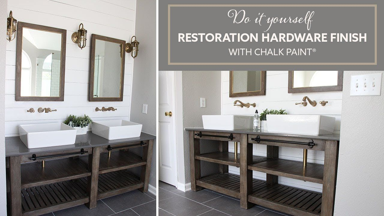 Diy Restoration Hardware Finish With Chalk Paint Acabado De with regard to sizing 1280 X 720