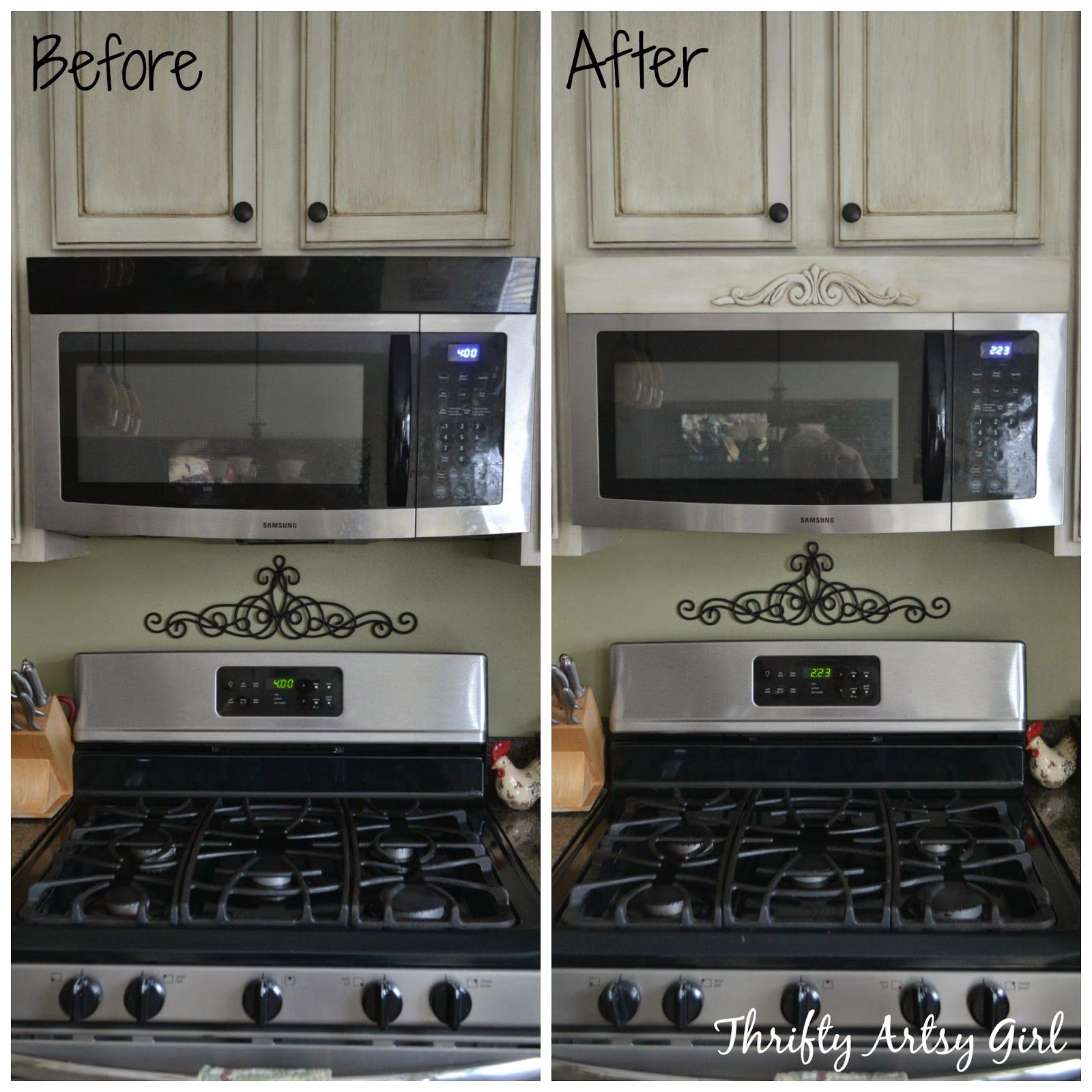 Diy Tuscan Above The Range Microwave Hood Vent Update pertaining to measurements 1600 X 1600