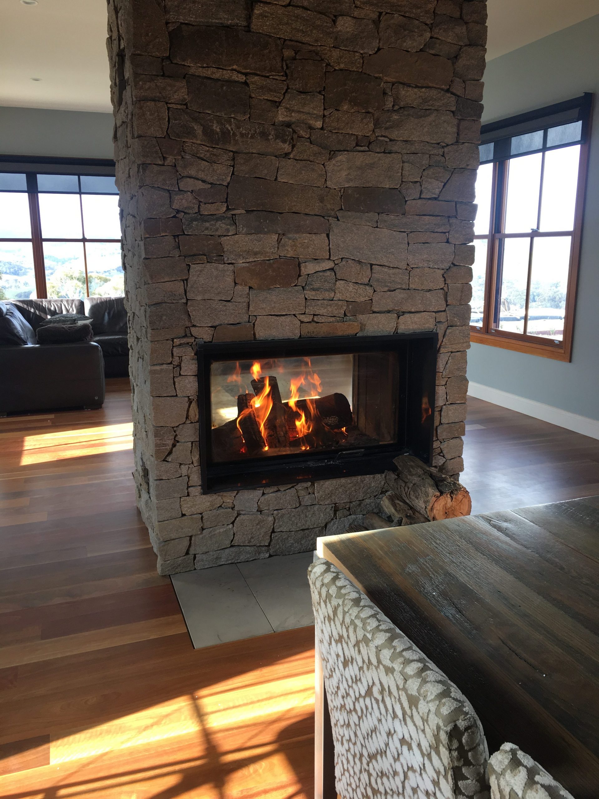 Double Sided Wood Gas Fireplace Sydney Chazelles Fireplaces throughout measurements 3024 X 4032
