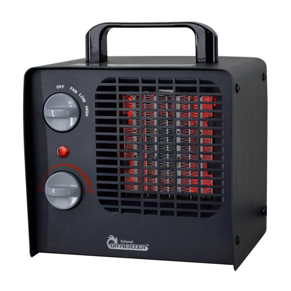 Dr Infrared Heater Family Red 1500 Watt Ceramic Space Heater With Adjustable Thermostat with size 1000 X 1000