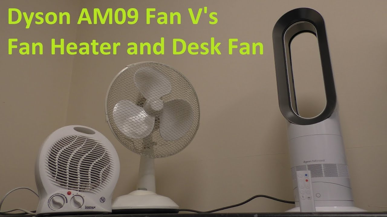 Dyson Am09 Vs Desk Fan And Fan Heater inside measurements 1280 X 720