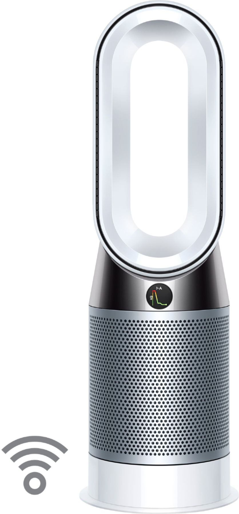 Dyson Hp04 Pure Hot Cool 400 Sq Ft Smart Tower Air Purifier Heater And Fan Whitesilver for size 836 X 1797