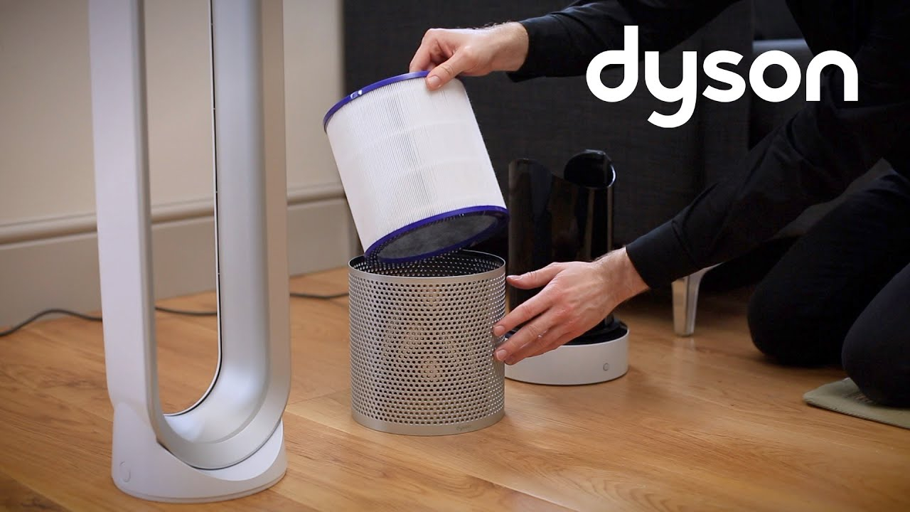 Dyson Pure Cool Link Tower Purifier Fan Replacing The Filter Us with dimensions 1280 X 720