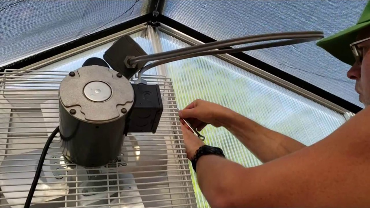 Easy Greenhouse Fan Installation With Thermostat in proportions 1280 X 720