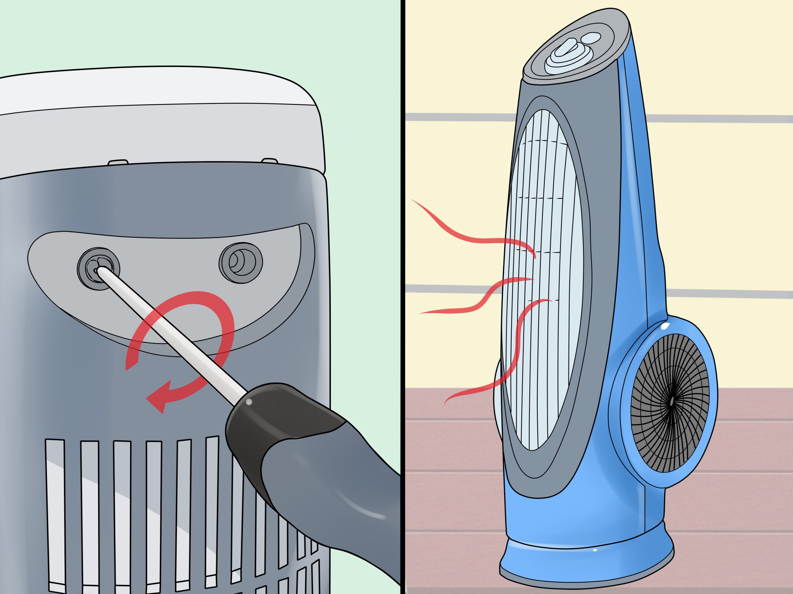Easy Ways To Clean A Tower Fan 13 Steps With Pictures in dimensions 3200 X 2400