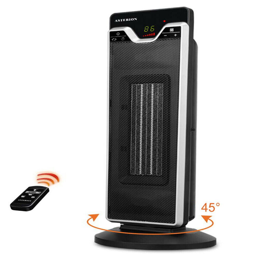 Electric Ceramic Tower Heater 1500w Portable Oscillating Small Space Ptc Heating in measurements 1000 X 1000